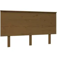 vidaXL Hoofdbord 139x6x82,5 cm massief grenenhout honingbruin