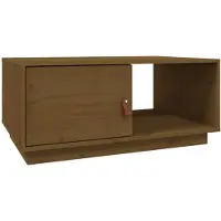 vidaXL Salontafel, honingbruin, 80x50x35,5 cm, massief grenenhout