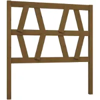 vidaXL Hoofdbord 81x4x100 cm massief grenenhout honingbruin