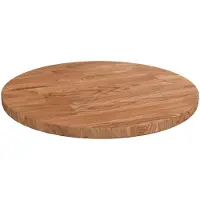 vidaXL Tafelblad rond Ø30x1,5 cm bewerkt massief eikenhout lichtbruin