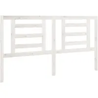 vidaXL Hoofdbord 166x4x100 cm massief grenenhout wit