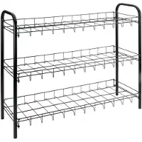 Metaltex - Shoe 3 - Tomado Schoenenrek - 3 lagen - Schoenenrek Metaal - Zwart - 9 paar schoenen - 64x23x59 cm