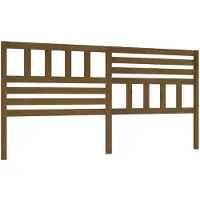 vidaXL Hoofdbord 186x4x100 cm massief grenenhout honingbruin