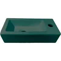 Best design Farnetta fontein rechts 37x18cm groen mat