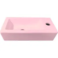 Best design Farnetta fontein rechts 37x18cm roze mat