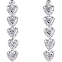 Go Dutch Label Oorknoppen dangling hearts Goud