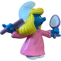 Schleich Smurfin in pyama - Met kam en spiegel - De Smurfen - Nr. 20182