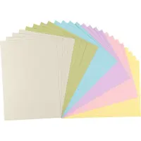 Florence Cardstock Sticker Papier - Pastel - Gekleurd Papier - A4 - 24 vellen - Glad - 216 g