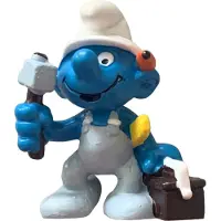 Schleich Knutselsmurf met gereedschapskist - - De smurfen - Monteur/ handige - 20171