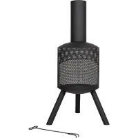 La Hacienda Santana Tuinhaard - L 40 x B 58 x H 115 cm - Staal - Zwart