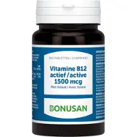 Bonusan Vitamine B12 Actief 1500 mcg 180 St Gecomprimeerde tabletten
