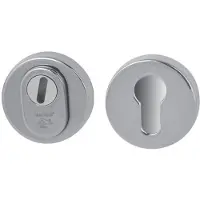 Hardbrass Nika SKG3 veiligheidsrozetten met kerntrekbeveiliging - chroom