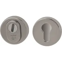 Hardbrass Nika SKG3 veiligheidsrozetten met kerntrekbeveiliging - PVD glans nikkel