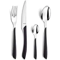 Amefa Eclat zwart - 16 delige set - 4 persoons - zwart