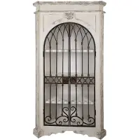 Clayre & Eef Kast 102x42x190 cm zwart hout metaal opbergkast
