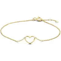 Marie-Celeste Marie Celeste armband hart 0,8 mm 16 - 17 - 18 cm - Goud