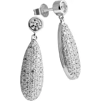 Diamonfire Zilveren Oorhangers Cocktail zirkonia Pavégezet 808.0167.00