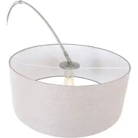 Steinhauer Vloerlamp Sparkled Light 7268ST+K1066RS Staal+Grijs Linnen
