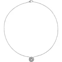 Diamonfire Zilveren Collier 43 cm met ronde Hanger Pavébezet 803.0019.43