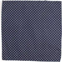 Tresanti | BING I Zijden pochet met fijn patroon | Navy