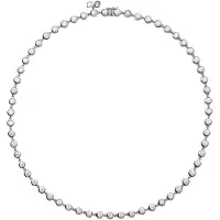 Diamonfire Zilveren Tenniscollier 43 cm - Kastzetting met tussenoog 803.0157.43