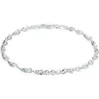 GLAMS armband singapore 2,75 mm 19 cm - Zilver
