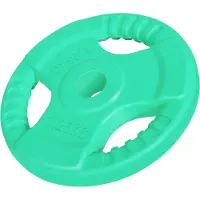 Gorilla Sports Halterschijf 1,25 kg Gripper Gietijzer Rubber Coating - 30/31 mm