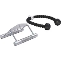 Gorilla Sports Trainingsgrepen set: Triceps touw en roeigreep