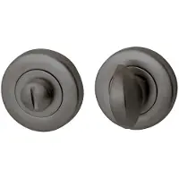 Hardbrass Artax toilet-/badkamersluiting rond 8mm - PVD gun metal