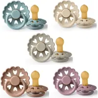Frigg Fairytale Fopspeen set 5 stuks Ole Lukoie,Clumsy Hans,The Ugly Duckling en The Little Mermaid 0-6 maand maat 1