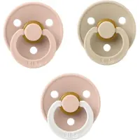 BIBS fopspeen 6-18 maand set 3 stuks Blush,Vanilla en Blush Glow maat 2