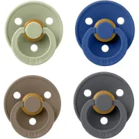 BIBS fopspeen 6-18 maand set 4 stuks Sage,Petrol,Dark Oak en Iron maat 2