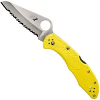 Spyderco Vouwmes Salt 2 Serrated Yellow