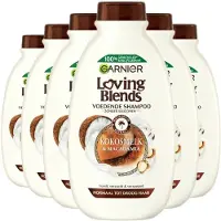 Loving blends Kokosmelk en Macadamia shampoo - 6 x 300 ml - voordeelverpakking