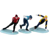 Lemax Speed Skaters S3 Vail Village Collection 2023