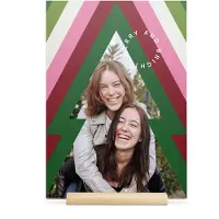 Yoursurprise Gepersonaliseerde houten kerstkaart - Verticaal