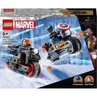 LEGO 76260 Super Hero Captain America en Black Widow Motoren