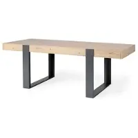 You do it Eettafel London | 224 x 93 x 78 cm | Eik/Donkergrijs