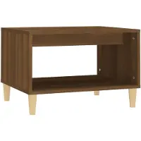vidaXL Salontafel 60x50x40 cm bewerkt hout bruin eikenkleur
