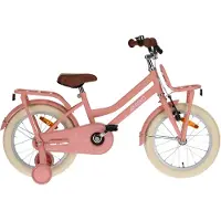 AMIGO Spiel + Freizeit GmbH Meisjesfiets Bella 16 Inch 26 cm Meisjes Terugtraprem Zalmroze
