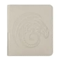 Arcane Tinmen Dragon Shield - Zipster Binder 160: Ashen White
