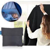 Luvion Portable Blackout Curtain - All Black - Verduisteringsgordijn met zuignappen - Gordijn geschikt voor alle ramen tot maximaal 130x200cm
