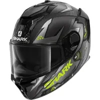 Shark Spartan GT Carbon Urikan Mat Carbon Antraciet Geel DAY Integraalhelm Maat 2XL