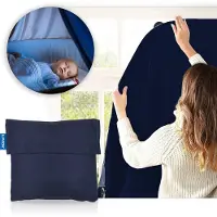 Luvion Portable Blackout Curtain - Navy - Verduisteringsgordijn met zuignappen - Gordijn geschikt voor alle ramen tot maximaal 130x200cm