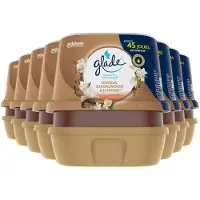 Glade 8x Luchtverfrisser Gel Sandalwood & Jasmine 180 Gr
