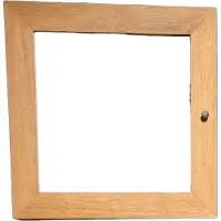 Benoa Fort Teak Bathroom Mirror Cabinet 80 cm (Naturel, 80x80cm)