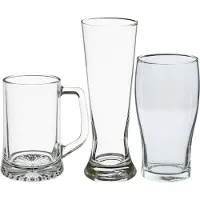 Secret De Gourmet Bierglazen set - pilsglazen/bierpullen/pint glazen - 12x stuks - glas - Bierglazen