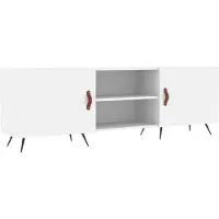 vidaXL Tv-meubel 150x30x50 cm bewerkt hout wit