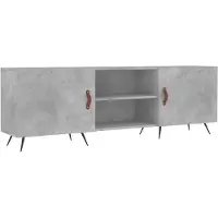 vidaXL Tv-meubel 150x30x50 cm bewerkt hout betongrijs