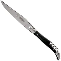 Laguiole En Aubrac 12 cm zakmes met kurkentrekker hoorn, L0312CPI-SSI1